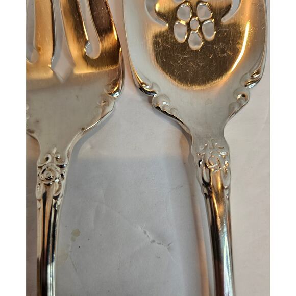 Oneida Community Royal Grandeur Silverplate Flatware 4 Serving pieces VTG lot - Picture 7 of 9